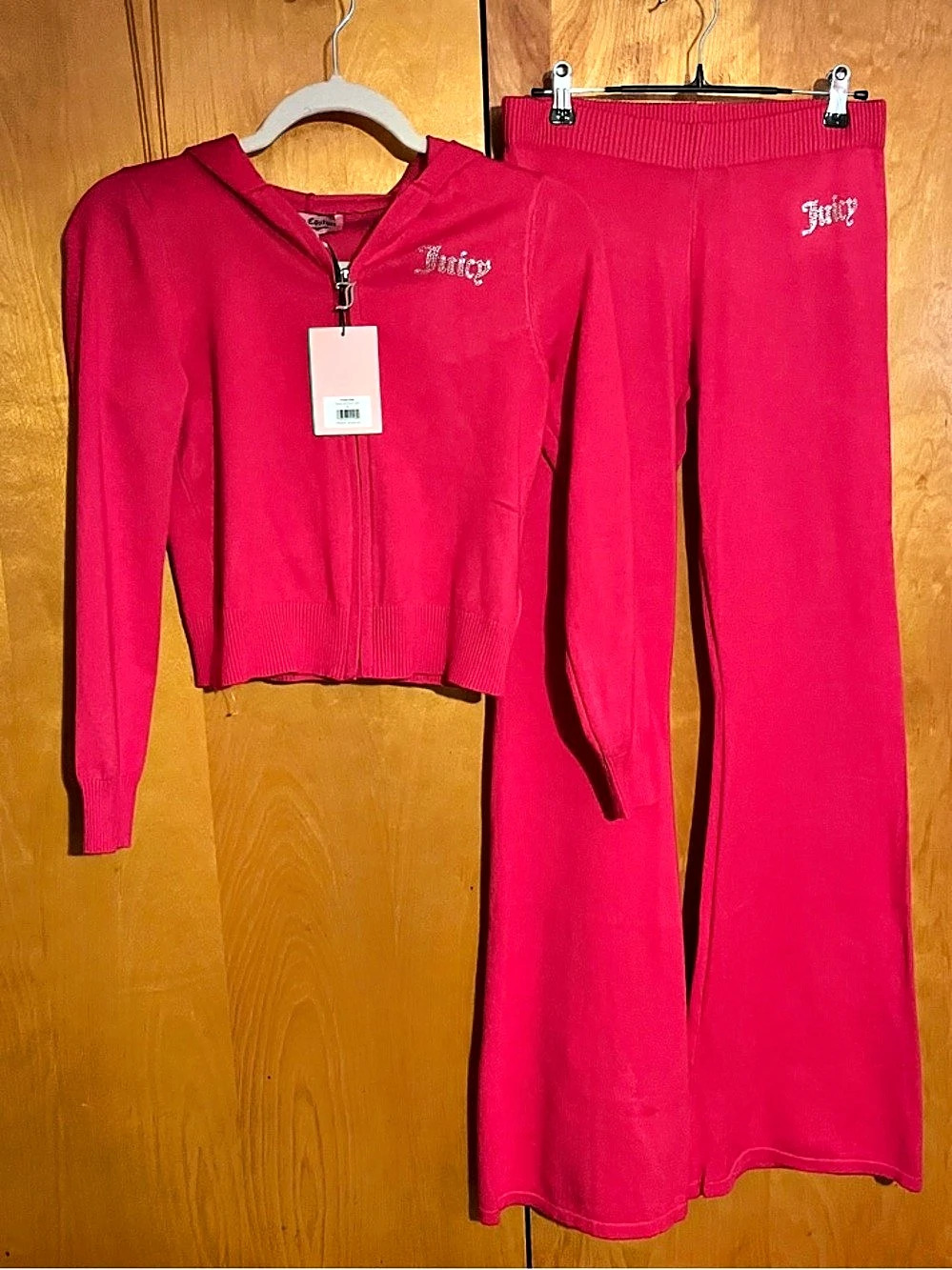 Juicy Couture Vixen Pink Tracksuit Set Pink Small
